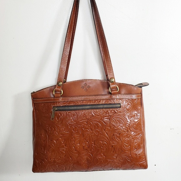 Patricia Nash Poppy Tooled Florence Handbag - Picture 2 of 8